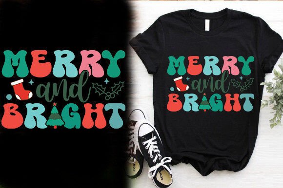 Merry and Bright T-Shirt Design Review for Real Projects