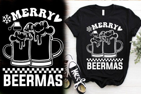 Merry Beermas Vector Tshirt Design Review