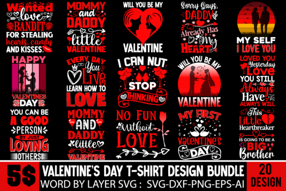 Valentine’s Day T-Shirt Design Bundle Review