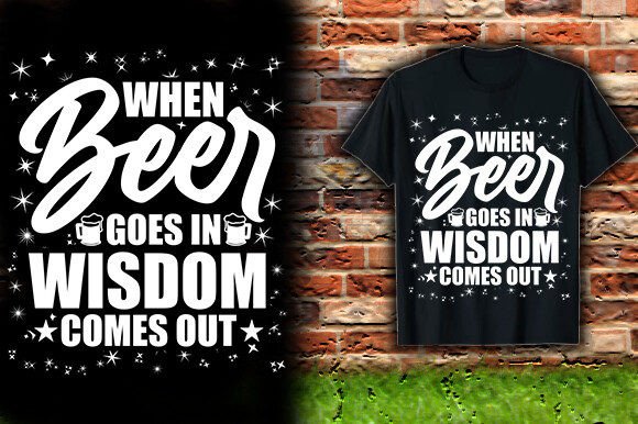 When BEER GOES in WISDOM COMES out Embroidery Review